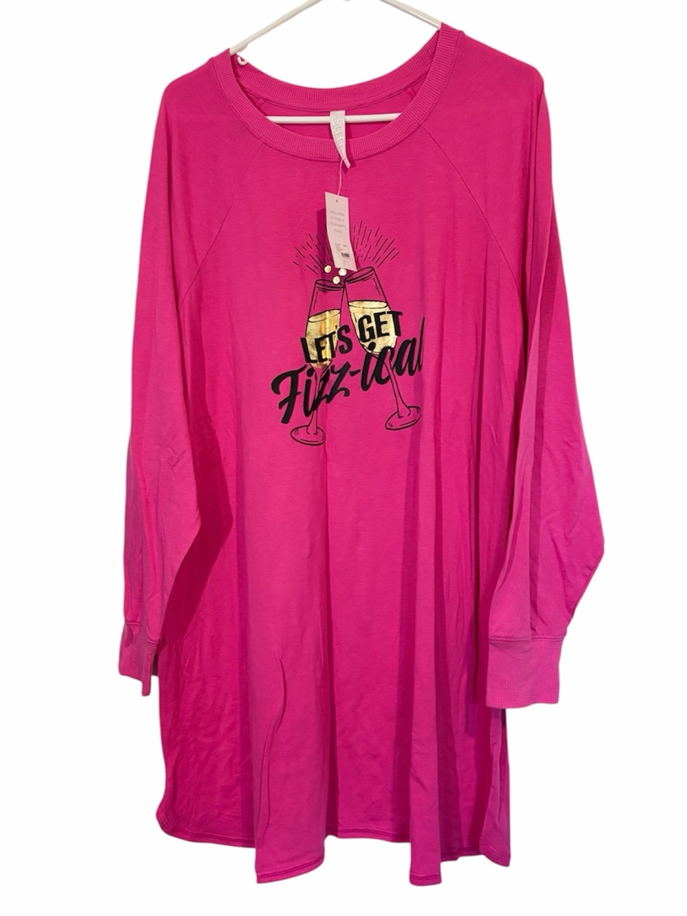 Sleep by Cacique Pink Long Sleeve Nightgown 18/20